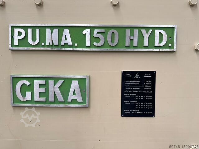 Punching and biting machine GEKA Puma 150 T