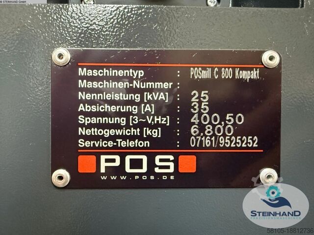 Bearbeitungszentrum - Vertikal POSmill C 800 Kompakt