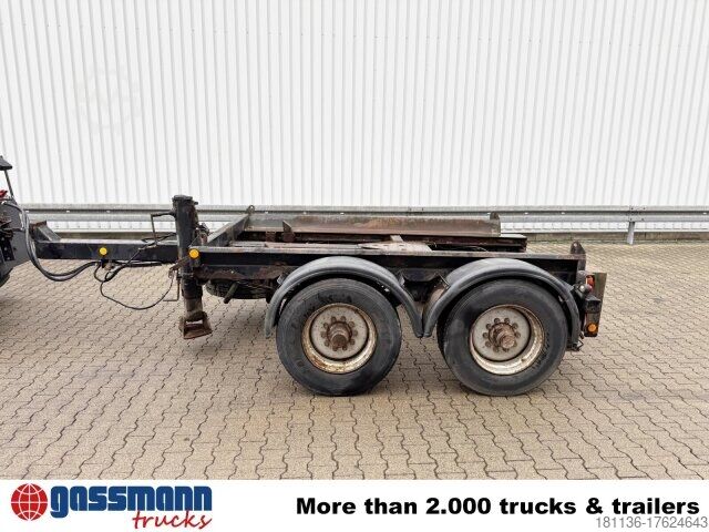 Hooklift trailer Hüffermann HTM 13-T Anhänger für Abetzcontainer