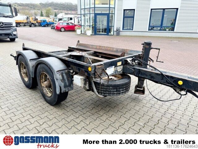Hooklift trailer Hüffermann HTM 13-T Anhänger für Abetzcontainer