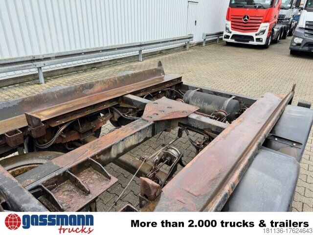 Hooklift trailer Hüffermann HTM 13-T Anhänger für Abetzcontainer