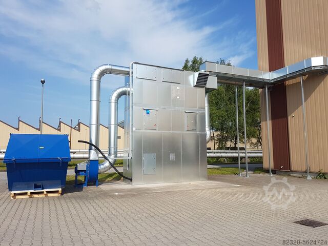 Absauganlage mit Brikettierpresse Riedex 12.000