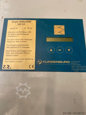 Humidifier for ventilation systems Klingenburg KB16/15-170-110
