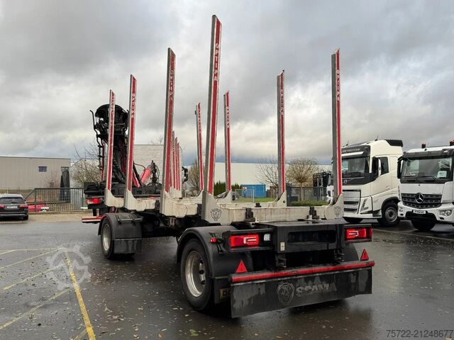 Holztransporter Scania R580 6x4 Kurzholz LKW mit Epsilon M12Z 83