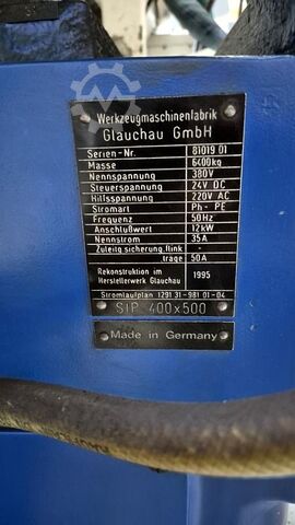 Internal and face grinding machine WMW GLAUCHAU SIP 400x500