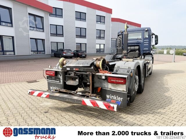 Roll-off tipper truck MAN TGS 26.420 6x2-4 BL Hiab ULT 21-59-M-ITF,