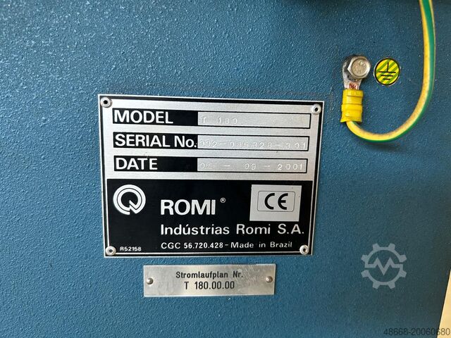 Lead/traction spindle lathe ROMI GDW T180