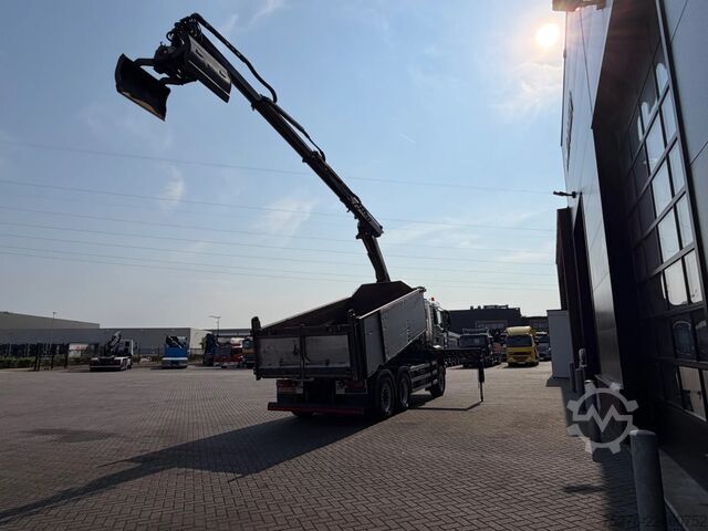 Tipper with crane MAN TGS 28.480 6x4-4 BL Kipper / HMF 2420 K3