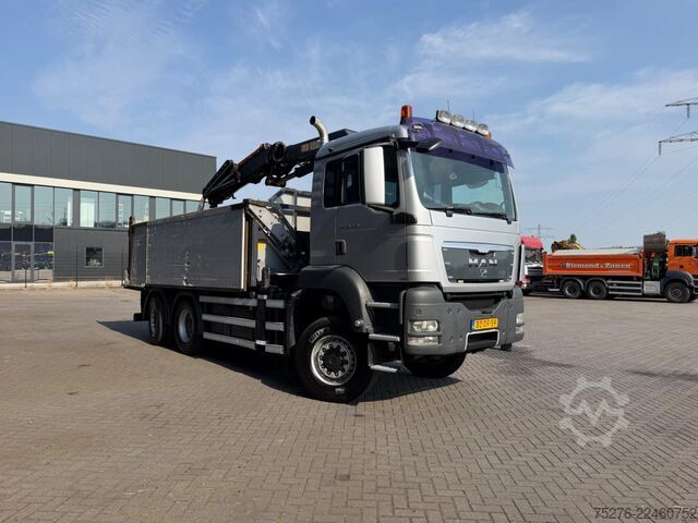 Tipper with crane MAN TGS 28.480 6x4-4 BL Kipper / HMF 2420 K3