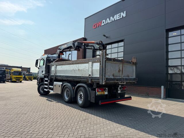 Tipper with crane MAN TGS 28.480 6x4-4 BL Kipper / HMF 2420 K3