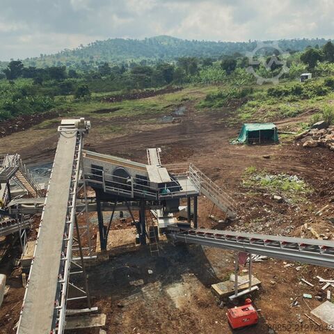 Brechanlage Polygonmach 350 tons per hour stationary crushing, screenin...