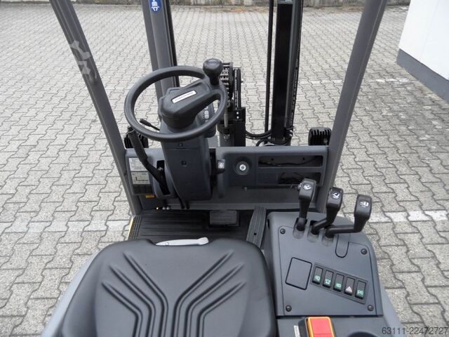 Electric 3-wheel forklift Jungheinrich EFG 115 - unter 2 Meter Bauhöhe - Freihub