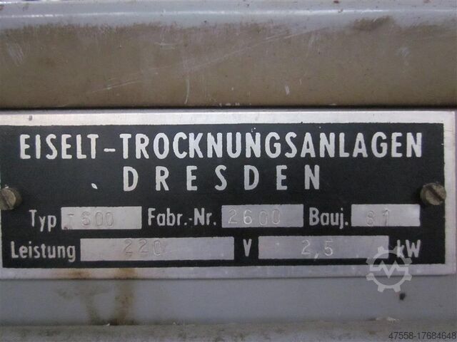 Oven - Electric EISELT TROCKNUNGSANLAGEN T 600