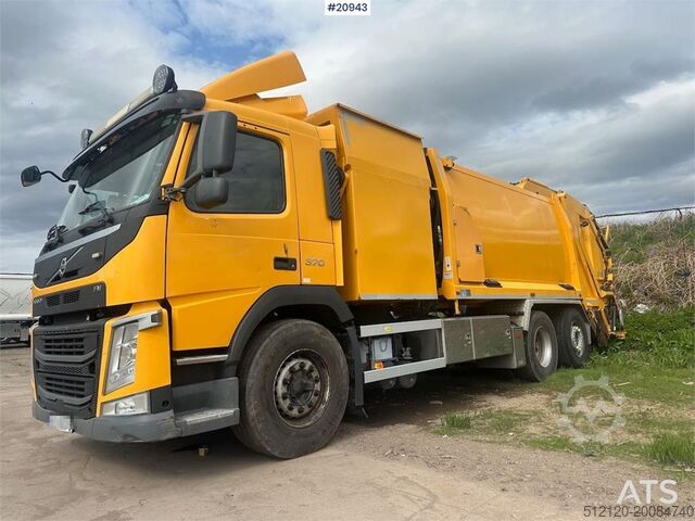 Garbage truck Volvo FM 370 6x2 – 3-chamber refuse truck.