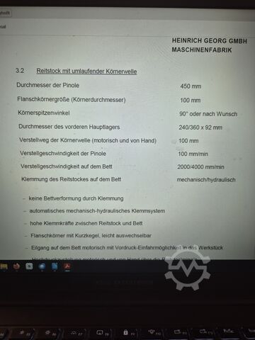 CNC-Drehmaschine GEORG GWD 1300/600/20