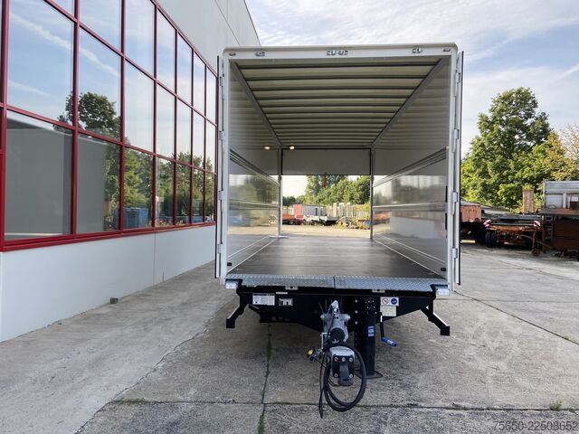 Box trailer Möslein TKO105 D-L 6 m  NEUER Tandem Koffer, Ladebordwand+ Durchladbar