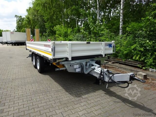 Tipper trailer Möslein TTD 13 Weiß  13 t Tandem 3- Seitenkipper Tieflader-- Neufahrzeug --
