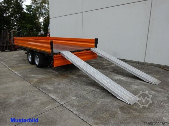 Tipper trailer Möslein TTD 13 Weiß  13 t Tandem 3- Seitenkipper Tieflader-- Neufahrzeug --