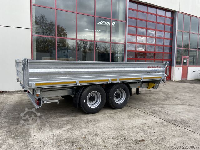 Tipper trailer Möslein TTD 14  5,70 m  14 t Kipper Tieflader 5,70 m lang, Breite Reifen-- Neufahrzeug --