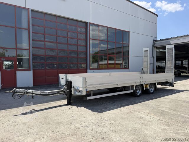 Low loader trailer Humbaur TBB  14,4 t Tandemtieflader 7,20 m lang, Neuwertig