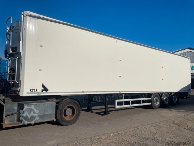 Walking floor semitrailer STAS 91m³ Schubboden/10mm Boden/Funk/verzinkte Chassi