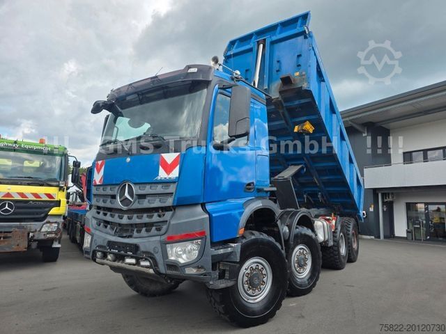 Kipper LKW MERCEDES-BENZ Arocs 4145 / 8X8 ALLRAD / Meiller 18 Kubik Mulde