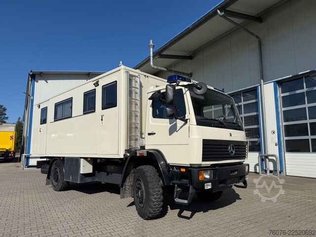 LKW mit Kofferaufbau MERCEDES-BENZ 917 A 4x4 Allrad Einzelbereift 6m Koffer Klima