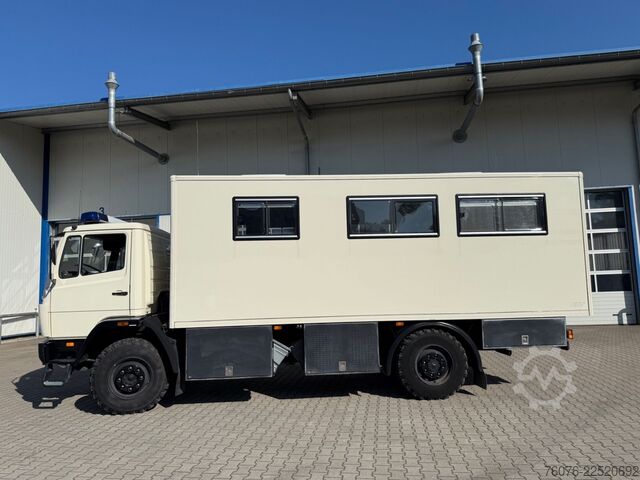 LKW mit Kofferaufbau MERCEDES-BENZ 917 A 4x4 Allrad Einzelbereift 6m Koffer Klima