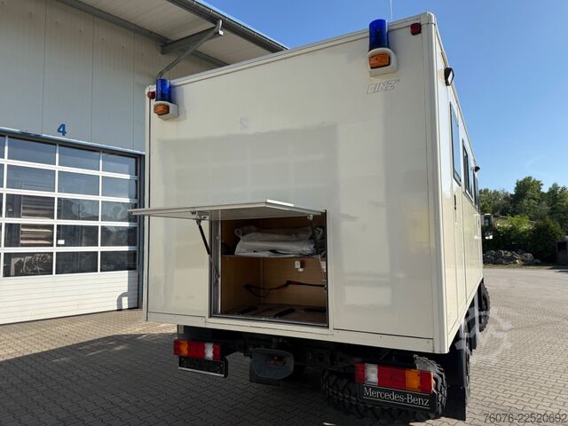 LKW mit Kofferaufbau MERCEDES-BENZ 917 A 4x4 Allrad Einzelbereift 6m Koffer Klima