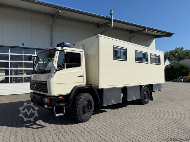 Wohnwagen/Wohnmobil MERCEDES-BENZ MB 917 A 4x4 Allrad Koffer 6m Klima Heizung