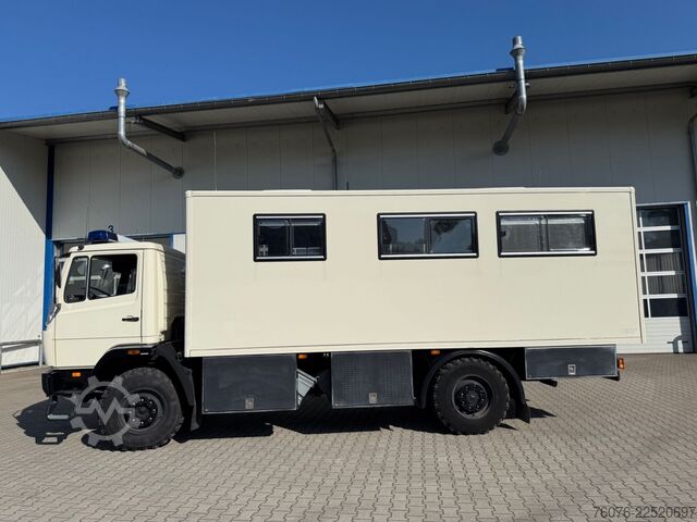 Wohnwagen/Wohnmobil MERCEDES-BENZ MB 917 A 4x4 Allrad Koffer 6m Klima Heizung
