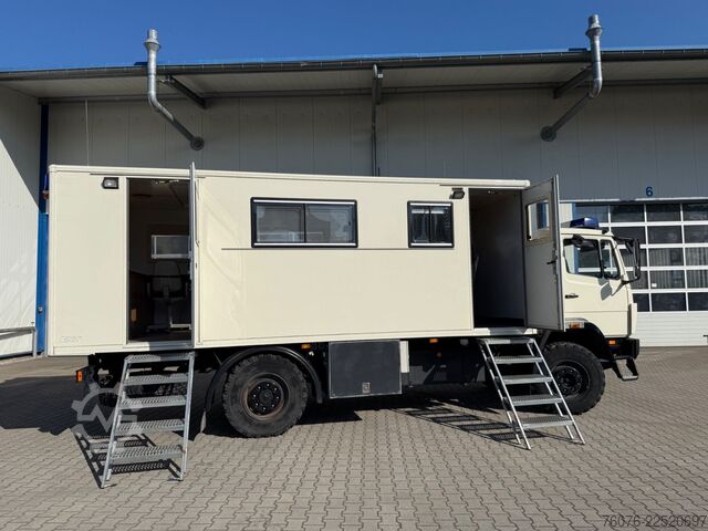 Wohnwagen/Wohnmobil MERCEDES-BENZ MB 917 A 4x4 Allrad Koffer 6m Klima Heizung