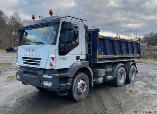 Three-sided tipper truck IVECO TRACKER 260T41 3-Achs Kipper Schalter, Blatt