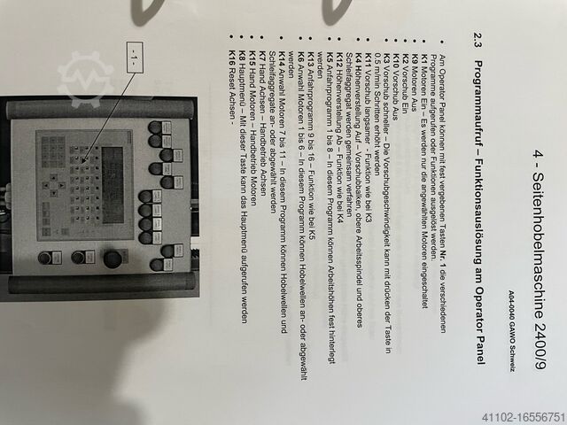 Four-sided plane HM Vierseitige Hobelmaschine