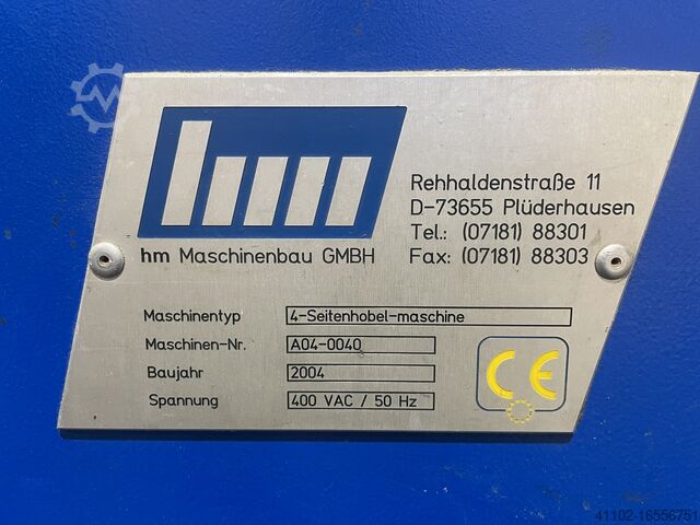 Four-sided plane HM Vierseitige Hobelmaschine