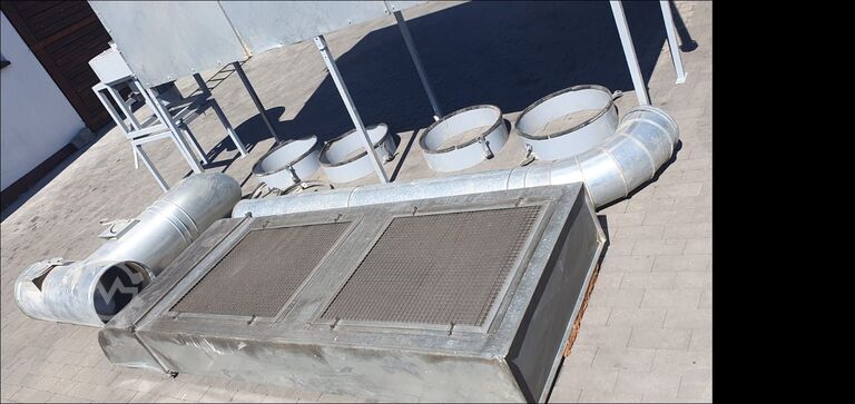 Stationary extraction system with discharge unit Elsinger D250