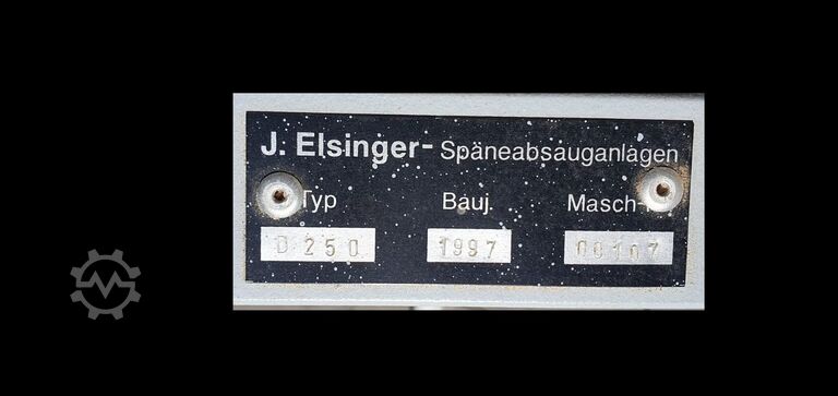 Stationary extraction system with discharge unit Elsinger D250