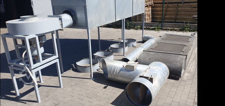 Stationary extraction system with discharge unit Elsinger D250