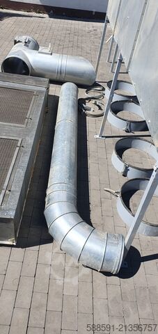 Stationary extraction system with discharge unit Elsinger D250