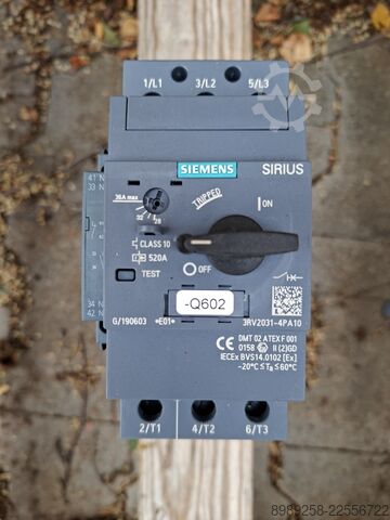 Motorschutzschalter mit Hilfsschalter Siemens 3RV2031-4PA10