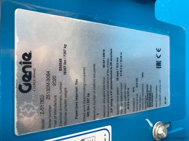 Gelenkteleskopbühne Genie Z 51/30J