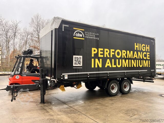 Open trailer with tarp Fliegl TPS135  13,5 t Tandemplanenanhänger, neuwertig
