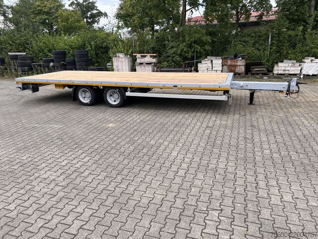 Open trailer Möslein THT 14-G 7,20 L ausziehbar  13,9 t Tandemanhänger- Tieflader, ausziehbarLuftgefedert