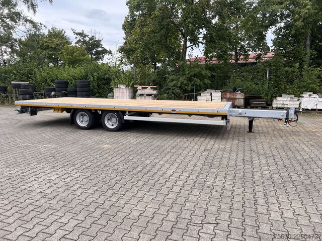 Open trailer Möslein THT 14-G 7,20 L ausziehbar  13,9 t Tandemanhänger- Tieflader, ausziehbarLuftgefedert