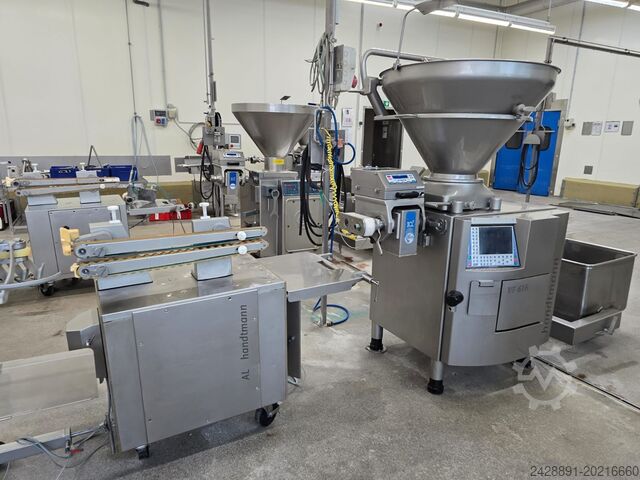 Filling and portioning line with AL line Handtmann, LOMA VF 616, IQ2, AL