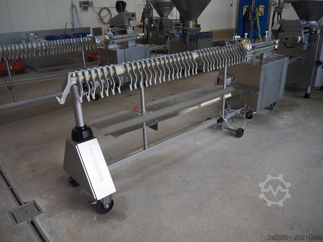 Filling and portioning line with AL line Handtmann, LOMA VF 616, IQ2, AL