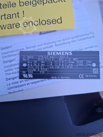 Servo motor Siemens 1FT6105-8AC71-3EG1-Z Z=N05