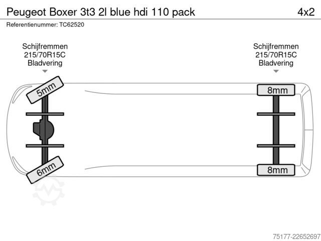 Kastenwagen Peugeot Boxer 3t3 2l blue hdi 110 pack