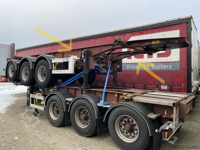 Container transport Van Hool 3B0049 20FT Chassis / BPW Axles  / Discbrakes