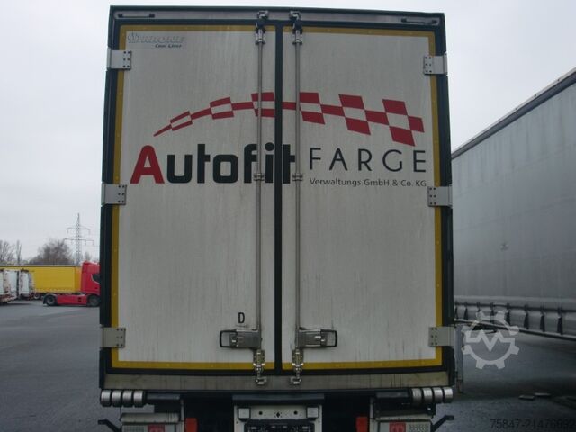 Reefer semitrailer Krone SDR 27 eL4-DS Doppelstock Ladebordwand